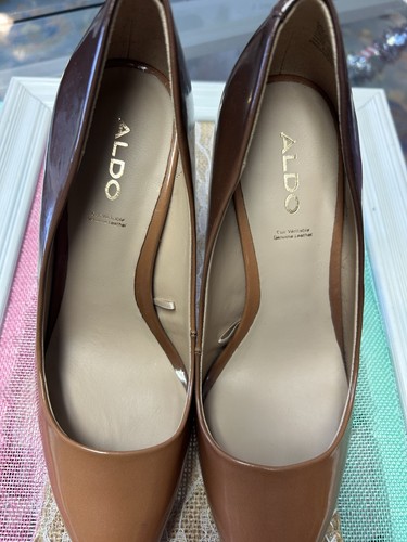 Aldo women brown - women's, patent