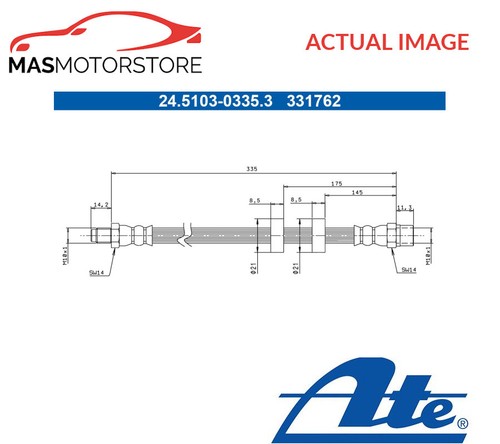 Brake hose line pipe front - brake,