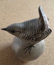 Poole Pottery Stoneware Wren on an Apple by Barbara Linley-Adams 1972-1989 good