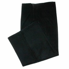 Zara XXL Black Velvet Wide Leg Trousers Smart Chic