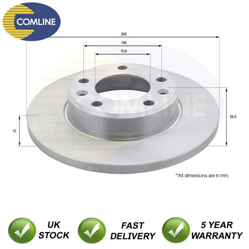 Brake disc rear comline fits - rear,