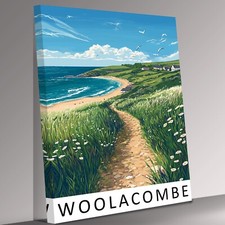 Woolacombe Travel Print On