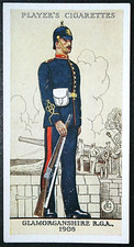 ROYAL GARRISON ARTILLERY  Glamorganshire RGA   Vintage 1939 Card  EE13M