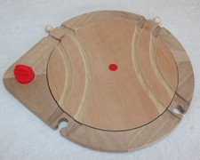 Wooden train track turn - track,