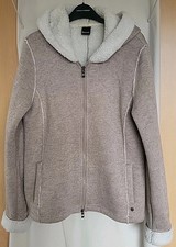 Womens BENCH Fleece Lined Knitted Jacket Size XL  Beige