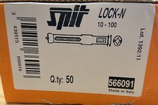 SPIT M10 x 100mm Countersunk Screws with Nylon Fixings and caps - 50pk - 566091