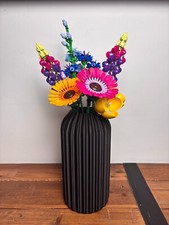 3D Printed Vase Tall Ribbed