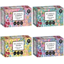 4x Floral Tumble Dryer Sheets
