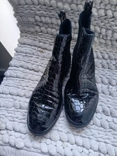 RIEKER BLACK  CHELSEA ANKLE BOOTS SZ 6/39