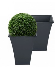 Slate grey plant pots - 2,