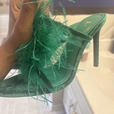 NWOT ZARA Feathered Green