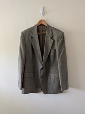 Daks Checked Wool Blazer 44R