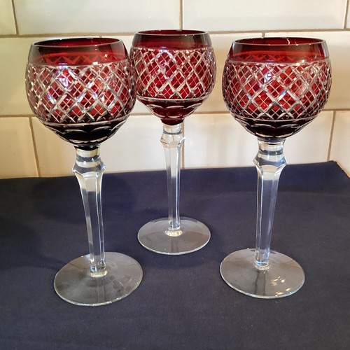 Bohemian crystal wine - bohemian, hock