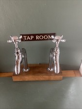 Refurbished Bristan Chrome Bib Taps and upstands -Ideal Butler Sink L10