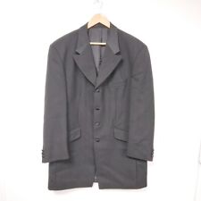 Magee "Prince Edward" Black Wool Long Suit Jacket "S" with Satin Collar Ex-Hire