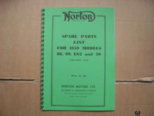NORTON PARTS BOOK FOR M50