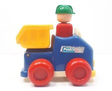 Tomy 1991 Vintage Retro Dump N Go Dump Dumpster Bin Truck Lorry Construction Toy