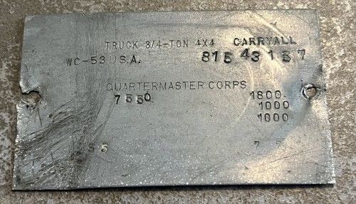 Rare ww2 data - uk, tag