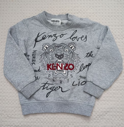 Kenzo gray tiger embroidered - tiger,