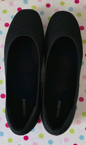 Graceland black flat - shoes, 6.5