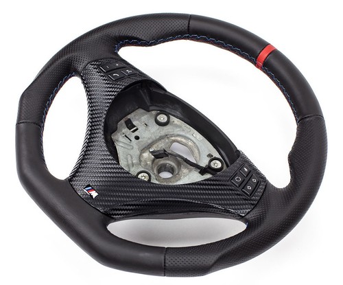 Flattened leather steering - flattened,