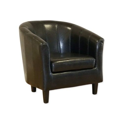 Lovely black leather tub - lovely,