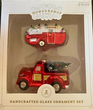 RED Pick-up TRUCK & CAMPER Set