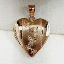 Heart Locket 9ct Gold Engraved