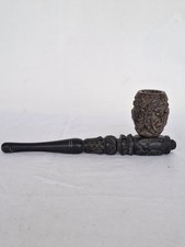 Carved Wood Tobacco Pipe
