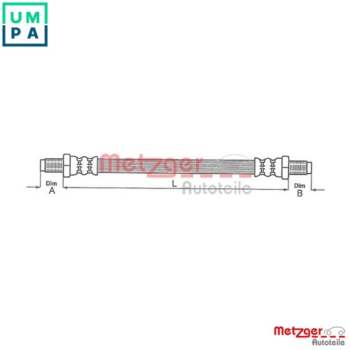 Brake hose 4112328 - hose, for