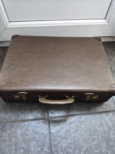 Vintage rustic brown breifcase - rustic,