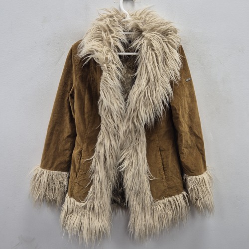 Superdry coat womens brown - coat,