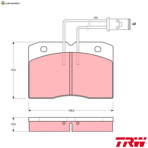Brake pad set disc - pad,