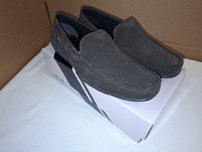 UK Size 10 Lambretta Quad Choc Brown Suede Mens Shoes