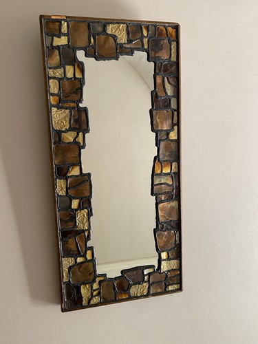 Brutalist mirror 1970 michele - brutalist,