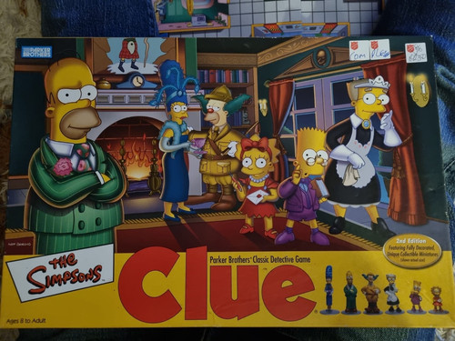 Simpsons 2002 cluedo clue - simpsons,