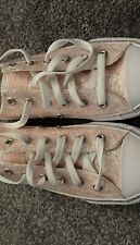 Ladies Converse Allstar size 4 pink (slight sparkle)