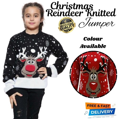 Kids christmas reindeer - christmas, jumper