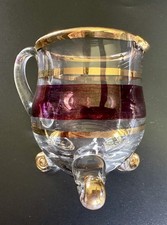 Vintage hand blown footed - vintage,
