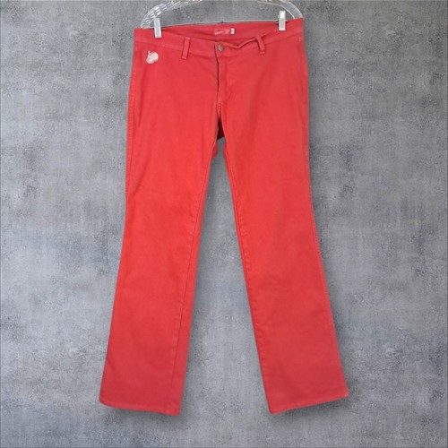Y2k red apple bottom jeans - y2k,
