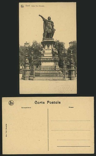 Belgium old postcard ghent - old,