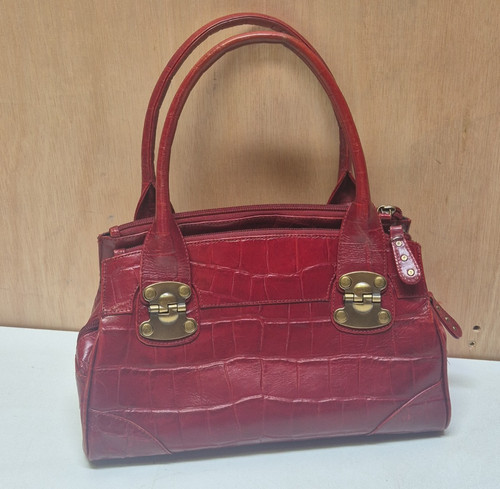 Dents 1777 red croc embossed - 1777,