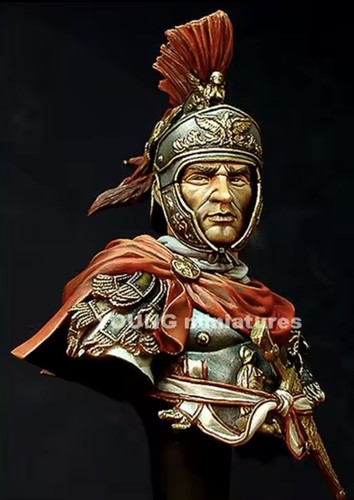 Roman officer resin bust - officer,