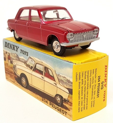 Peugeot 204 saloon red - 204, atlas