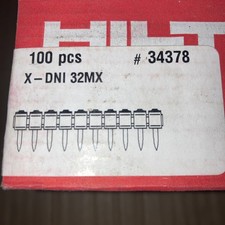 100 Hilti X - DNI 32MX Concrete Nails Nail Gun 34378 DX 36M DX A41X 32mm