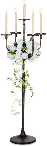 Sziqiqi black floor candelabra - black,