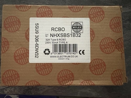 Wylex rcbo amp - wylex, nhxsbs1b32