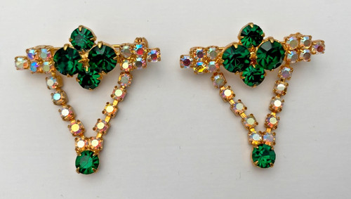 Matching pair green - green, /