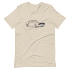 1967 Ford Mustang Shelby GT500 Double Sided Heather Dust Unisex T-Shirt
