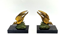 Pair of Art Deco Bronze Book
